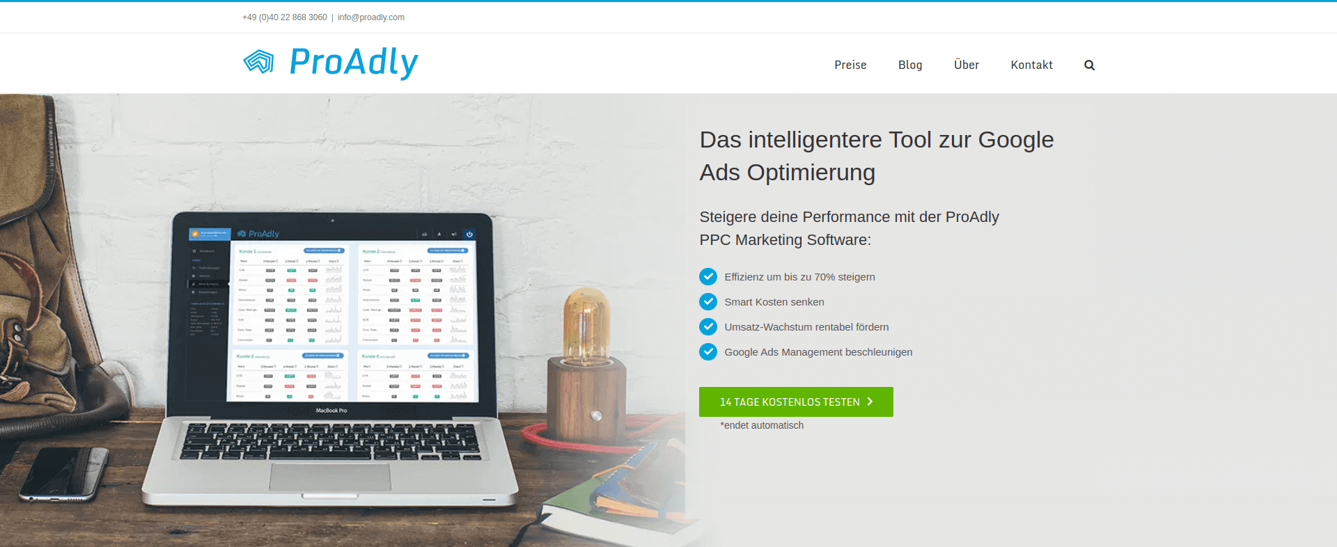 Das intelligentere Tool zur Google Ads Optimierung